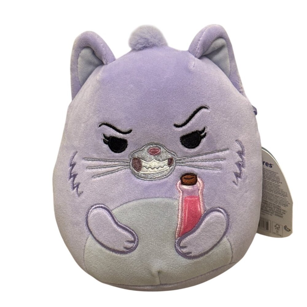 NWT Disney Squishmallows Yzma Plush 8" Purple Cat Soft Collectible Toy Jazwares